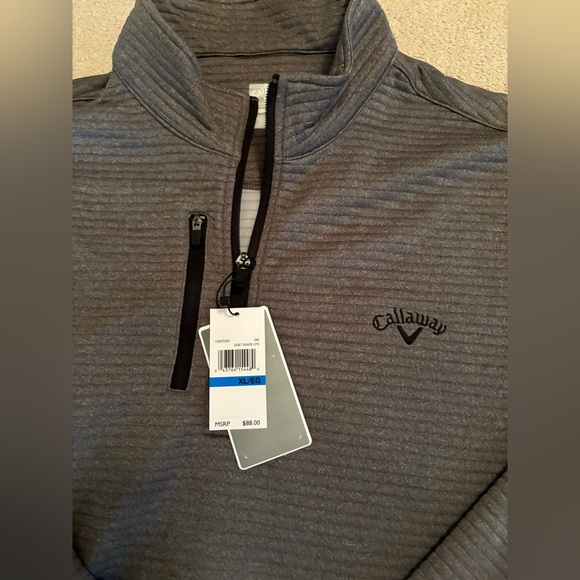 BNWT Men’s Callaway Golf Heavy Quarter Zip XL - Picture 2 of 3